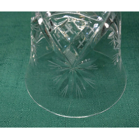Vintage Crystal Bell Pinwheel and Star Design By Cristal Clear Industry - Picture 3 of 5
